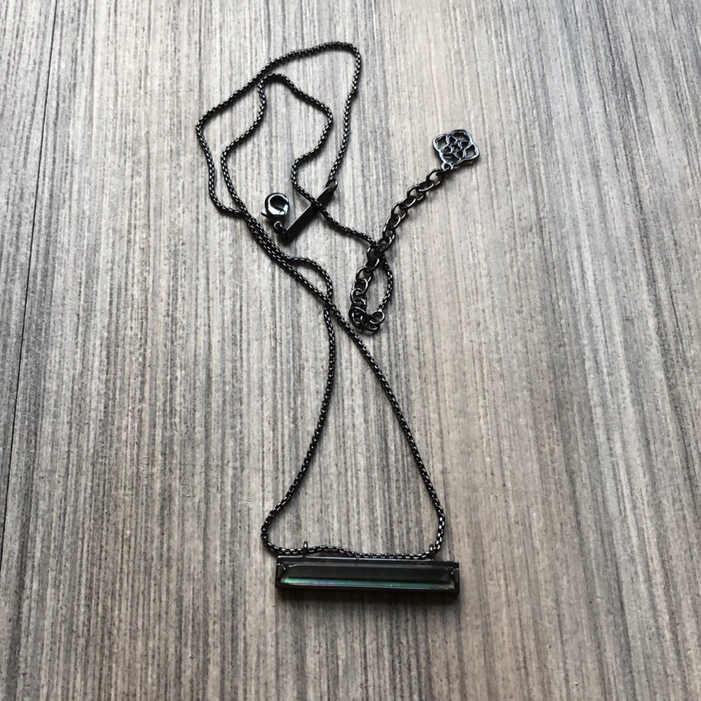Kendra Scott black metallic necklace